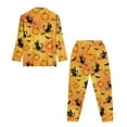 thumbnail image 5 of DISNIMO Womens Pajama Sets Car Pumpkin Printed Long Sleeve Top with Long Pants 2 Piece Pjs Comfy Lounge Set V Neck Button Down Sleepwear, (Available in Plus Size), 5 of 6
