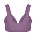 thumbnail image 6 of S LUKKC LUKKC Front Closure Bras for Women No Underwire Plus Size Full Coverage Bras Front Snap Bras Post Surgery Front Closure Brassiere Sports Bra Wireless Minimizer Bra, 6 of 8