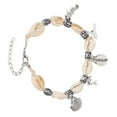 thumbnail image 3 of Shell Pied Bracelet, Rallonge en Alliage Robuste Délicate Belle Coquille Bracelet Cheville Ethnique de Style Réglable Taille pour Voyage pour un Grand Cadeau, 3 of 8