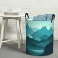 thumbnail image 6 of ZICANCN Laundry Basket Organizer, Trees Mountains Clouds Collapsible Hamper for Bathroom Bedroom Laundry Room, Small Size, 6 of 7