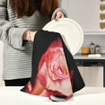 thumbnail image 6 of Coolnut Red Rose Kitchen Dish Towels Set of 1,Dishcloths,Absorbent Soft Towels Hand Towels, Tea Towels,18" x 28", 6 of 6