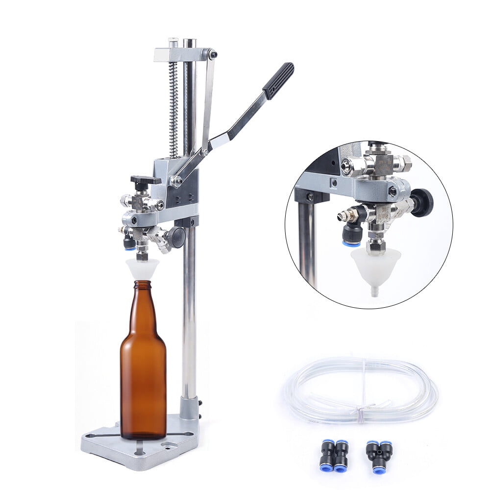 Beer Filling Machine, 304 Stainless Steel Manual Beer Filler, Counter Pressure Bottle Filler, Adjustable Height, for Home Brew, Kegerator, Keg