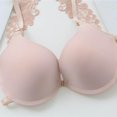 thumbnail image 2 of Wuffmeow Sexy Women Frontal Lace Push Up Bra Seamless Bras Racer Back Front Closure Bralette, 2 of 9