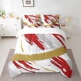 thumbnail image 2 of YST Gradient Abstract Vintage Bedding Comforter Set, Full Size 7pcs, Ombre Graffiti Bed in a Bag, 2 of 4