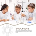 thumbnail image 4 of MOVTOTOP Transparent Glass Measuring Beakers Set for Kitchen Use 6 Pieces Safe Sturdy, 4 of 8