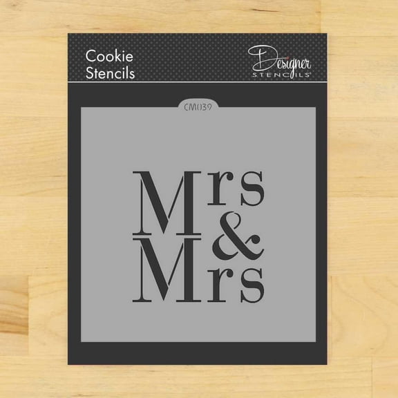 Mrs & Mrs Cookie and Craft Stencil by Designer Stencils