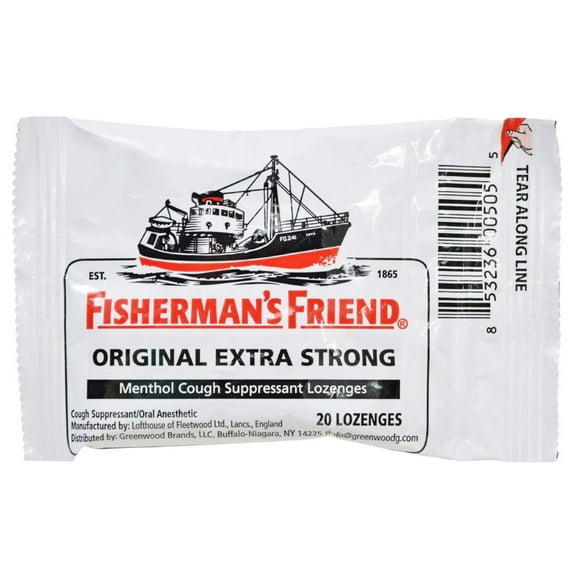 Fisherman's Friend Menthol Cough Suppressant Natural 20 Lozenges