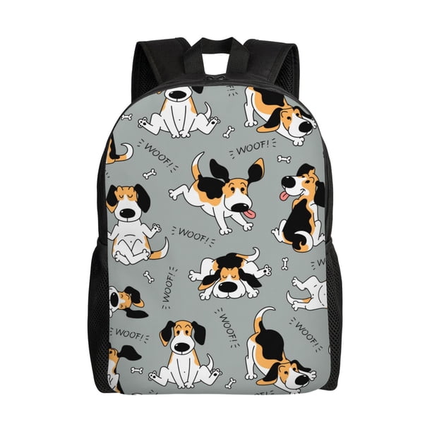Easygdp Funny Beagle Active Dog Mochila Versátil y Elegante: Comodidad, Almacenaje y Durabilidad para la Universidad, Trabajo, Viajes y Uso Diario