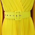 thumbnail image 6 of AURA Women’s Maxi Dress V Neck Pleated Flared Skirt High Waist Belt Detail S XXXL, 6 of 7