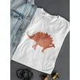 thumbnail image 3 of Cool Red Watercolor Dinosaur T-Shirt Women -Image by Shutterstock, Female x-Large, 3 of 4