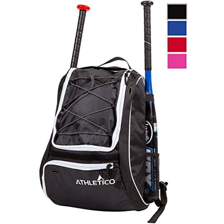 Athletico Baseball Bat Bag - Backpack for Baseball, T-Ball & Softball Equipment