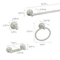 thumbnail image 3 of Design House Calisto 4-Piece Bathroom Hardware Accessory Set, Satin Nickel, 3 of 11