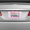 thumbnail image 2 of Heavy Duty Marine Grade Stainless-Steel Metal Pink Rhinestone Crystal Bling License Plate Frame, 2 of 2