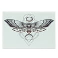 thumbnail image 1 of Death Moth Cutting Board, Deadhead Butterfly with Cosmos Gothic Print, Decorative Tempered Glass Cutting and Serving Board, in 3 Sizes, by Ambesonne, 1 of 2