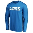thumbnail image 2 of Men's Blue Detroit Lions #1 Dad Long Sleeve Team Logo T-Shirt, 2 of 3