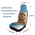thumbnail image 4 of Sikiie Playful Cat Fisheye View Car Seat Protector 2 Pack Car Seat Cushion Mat, Car Seat Covers for SUV, Truck, Van, 4 of 7