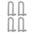 thumbnail image 2 of EBTOOLS 4PCS en Acier Inoxydable U Type Manille pour le Levage et la Traction, 2 of 8