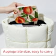 thumbnail image 6 of Peach Velvet Earring Organizer Jewelry Box with Removable Compartment - Portable Velvet Jewelry Organizer - Gift-ready Jewelry Boxes, 6 of 7