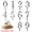 3D style, variant on Reusable Number Birthday Candle Holder Set, Adjustable Silver Digital Candle Stands for Party Cake Decorations