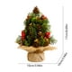 thumbnail image 3 of 6.69inches Mini Christmas Tree Ornaments Christmas Ambience Desktop Red Fruit Linen Christmas Tree Decorations, 3 of 6