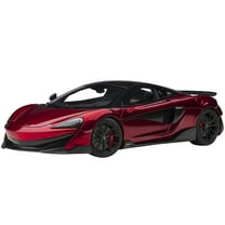 McLaren 600LT Vermillion Red and Carbon 1/18 Model Car by Autoart