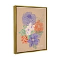 thumbnail image 4 of Stupell Industries Purple & Orange Flowers Botanical & Floral Painting Gold Floater Framed Art Print Wall Art, 17 x 21, 4 of 10
