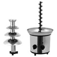 thumbnail image 4 of 4 Tier Chocolate Fountain Machine,Stainless Luxury Cater Cheese Cascading Fondue 170W, 4 of 7