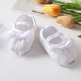 thumbnail image 6 of Gyratedream Infant Baby Girls Sweet Embroidery Soft Soled Princess Shoes with Big Lace Bowknot for 0-18M, 6 of 6