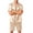 BeigeB&06#0622L, variant on Garbnen Silk Mens Pajama Shorts Set 2 Piece Short Sleeve Button Down Sleepwear Pjs Shorts Set Cozy Mens Loungewear Sets Shorts Blue XXL