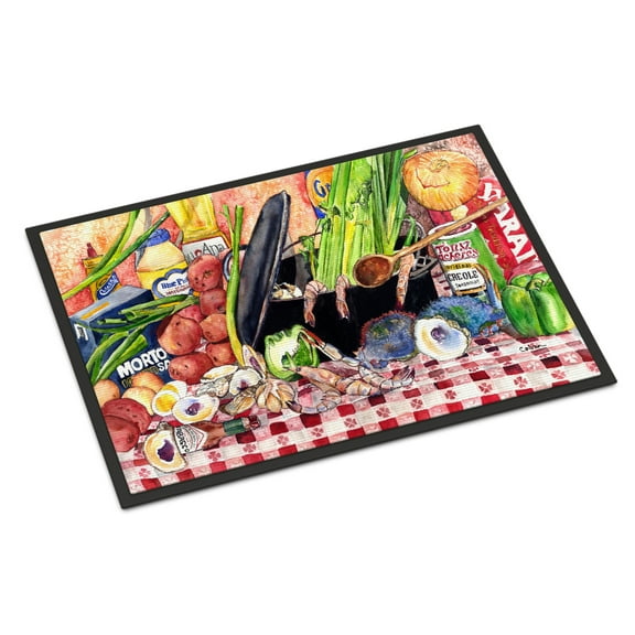 Gumbo and Potato Salad Door Mat Doormat