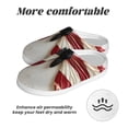 thumbnail image 6 of Haiem American Flag Butterfly Wall Print Women's Fuzzy Memory Foam House Slipper Cozy Home Footwear Non-slip Winter Slippers-42/43, 6 of 7