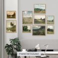 thumbnail image 2 of PixonSign Adhesive Canvas Print Wall Art Set - Nature Wilderness Landscapes Poster Modern Art - Countryside Scenery Print Gallery Set of 9 Abstract Illustrations Wall Décor for Home - Unframed, 2 of 5