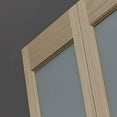 thumbnail image 3 of American Wood Frosted Half Glass Bifold Door, 32-in. x 80-in., Unfinished Pine, 3 of 8