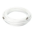 thumbnail image 2 of 125' Feet, White RG6 Coaxial Cable (Coax Cable) with Weather Proof Connectors, F81 / RF, Digital Coax - AV, Cable TV, Antenna, and Satellite, CL2 Rated, 125 Foot, 2 of 9