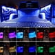 thumbnail image 4 of Speravity 6 piezas de luz de tira de plástico para chasis de automóvil 6 LED de Control remoto 600lm 12-15V RGB lámpara de rejilla Interior Bombillas para automóviles, 4 of 6