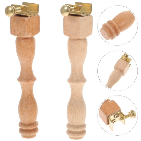 DINHEAROM Embroidery Frame Clip Wood Embroiders 2 Sets