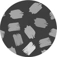 thumbnail image 1 of Ahgly Company Machine Washable Indoor Round Transitional Gunmetal Gray Area Rugs, 3' Round, 1 of 7