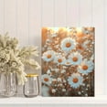 thumbnail image 2 of Qisvanset Framed Canvas Wall Art 12x16 Inch White Daisy Field Rustic Farmhouse Nature Decor, 2 of 5