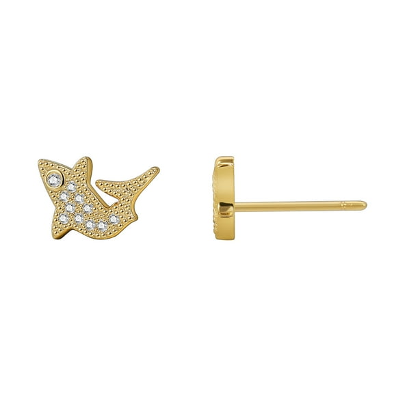 Shark Stud Earrings Gold-plated Earrings Coastal Jewelry for Women Summer Beach Earrings