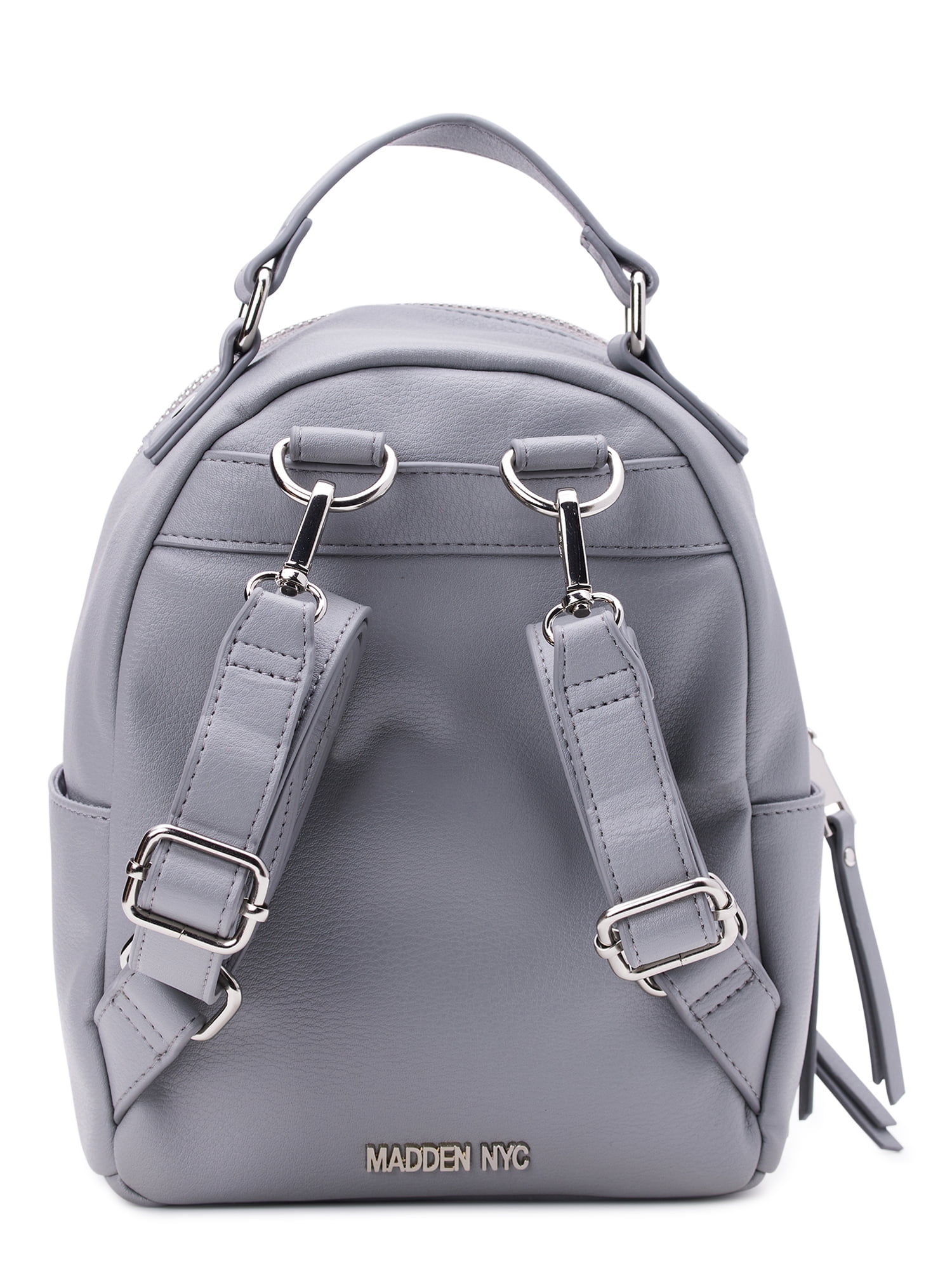 Madden NYC Women's Crystal Micro Dome Backpack, Grey