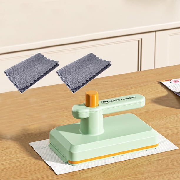 Xihbxyly En Venta Mini Trapeador con Pinza para Trapo, para Cocina, Pequeño Trapeador de Escritorio, de Mano, Plano, para Baño, Desechable