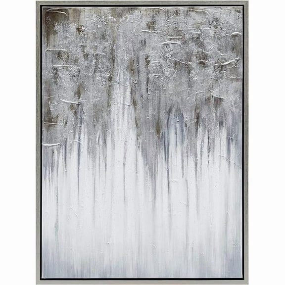 Empire Art Direct Iceberg Textured Metallic Hand Painted Wall Art, 30" x 40" x 1.5", Ready to Hang