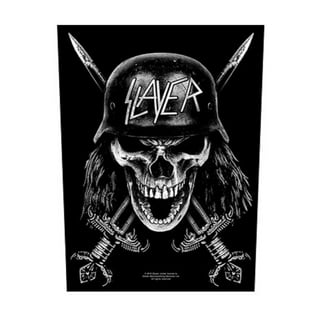  XLG Slayer Gold Eagle Back Patch Logo Heavy Metal Music Jacket  Sew On Applique : Arts, Crafts & Sewing