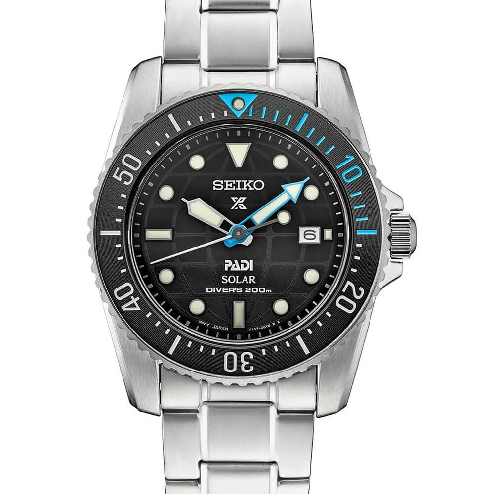 Seiko SNE575 38mm Prospex PADI Edition Solar Dive Watch 