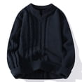 thumbnail image 2 of M-4X Plus Size Sweaters for Men Long Sleeve Big & Tall V Neck Sweatshirts Mens Casual Solid Color Pullover Knitted Thermal Warm Sweater Shirts, 2 of 8