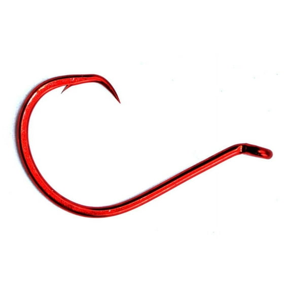 Gamakatsu 5 pcs Oct In line Circle Red Fishing Hooks
