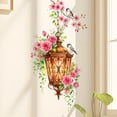 thumbnail image 4 of Watercolor Pink Flower Chandelier Wall Decals, Removable Self-Adhesive Decorative Stickers For Living Room, Bedroom, Entryway,Home Interior Wall Decor, Party Background, 4 of 7