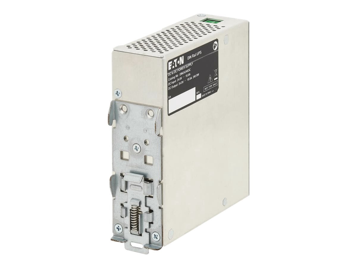 Eaton 240W 24V DC DIN Rail Industrial UPS, Hardwire Input/Output