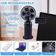 thumbnail image 4 of Portable Handheld Fan with Digital Display (Blue), 4 of 5