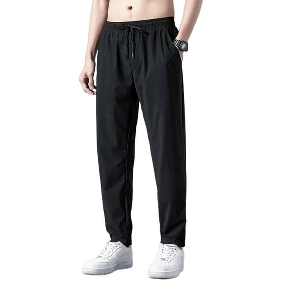 Cotton Stretch Sports Pants Gym Straight Leg Joggers Pants Sportswears Trousers Open Bottom with Pocket Casual Sweatpant